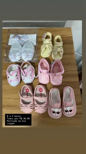  Sapatinhos bebê menina