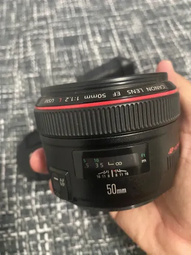 Lente Canon EF 50mm 1.2