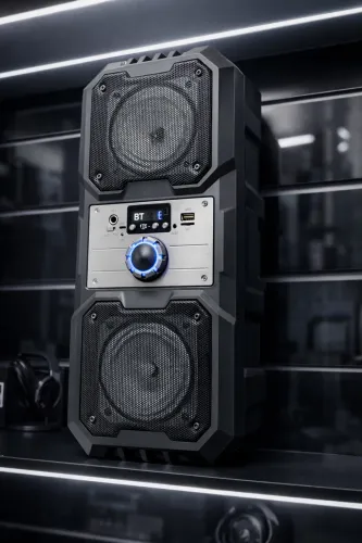 Caixa de som super potente com controle