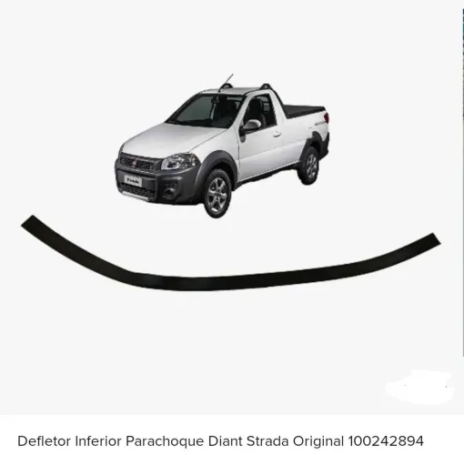 Defletor Inferior Parachoque Dianteiro Strada Original Mopar 100242894