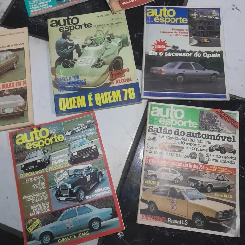 Lote com 20 revistas auto esporte