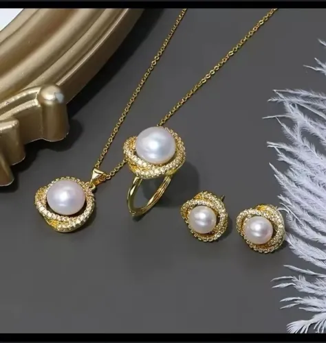 Conjunto feminino elegante/ Colar+ brincos