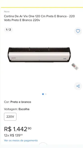 Cortina de Ar 220v