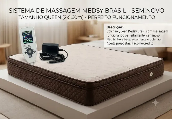 Colchão Queen com massagem