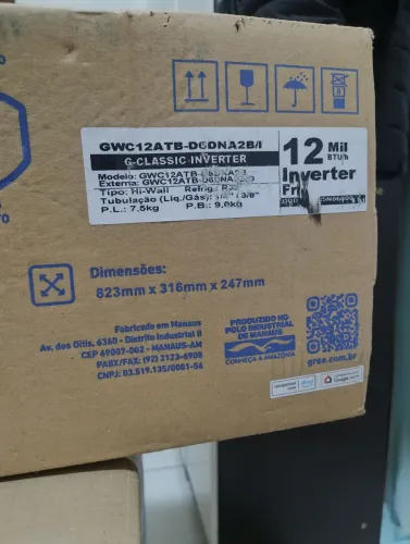 Ar split 12.000btus inverter