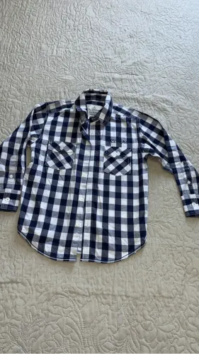 Camisa xadrez menino 4 anos