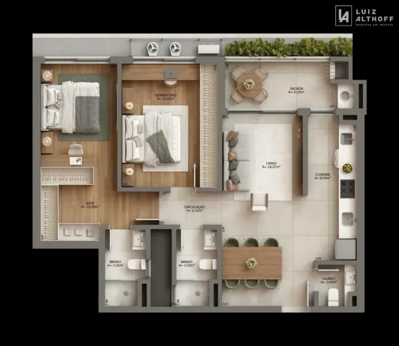 Apartamento 2 quartos, 1 suíte à venda - Campeche, Florianópolis/SC