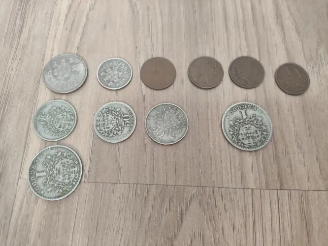 Lote Moedas Antigas Portugal para colecionador