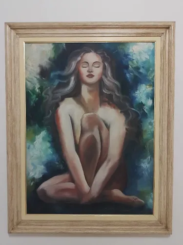 Pintura a óleo 77 x 97 cm + moldura