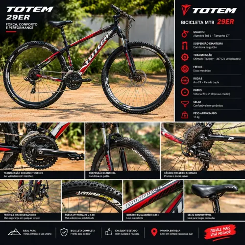 Bike Totem 29ER Semi Nova