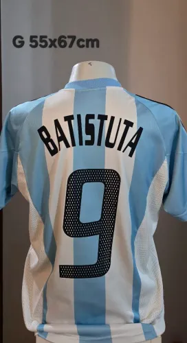 Camisa Argentina Batistuta origadidas G 2002