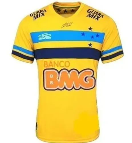 Camisa Olympikus Cruzeiro Goleiro Amarela Fábio 2014