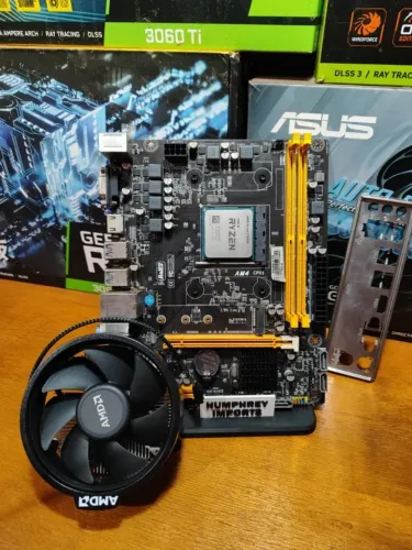 KIT UPGRADE RYZEN 5 5600G PLACA MÃE A520M COOLER - GARANTIA 3 MESES