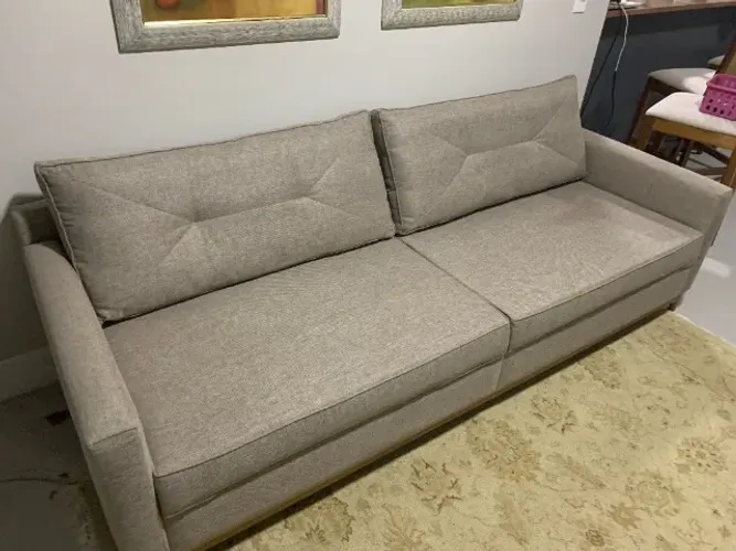 Sofa grande cinza - lar 240 prof 90 alt 70