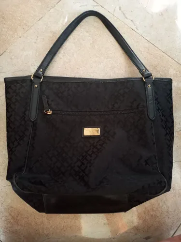Bolsa Tommy Hilfiger Original Preta - Monograma