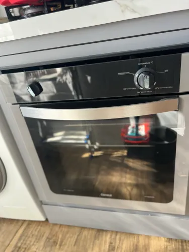 Forno de Embutir a Gás Consul 78 Litros Prata com Grill e Timer Sonoro - COA84BR