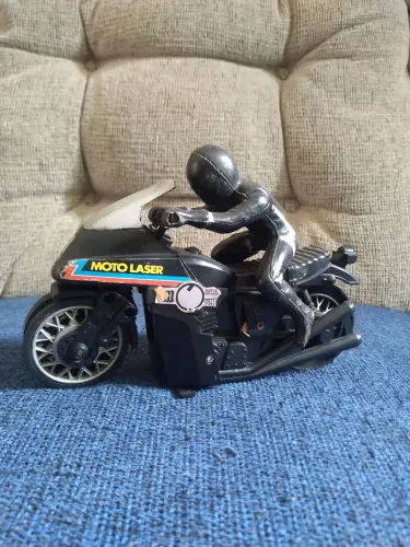 Brinquedo Antigo Moto Laser Glasslite Anos 80