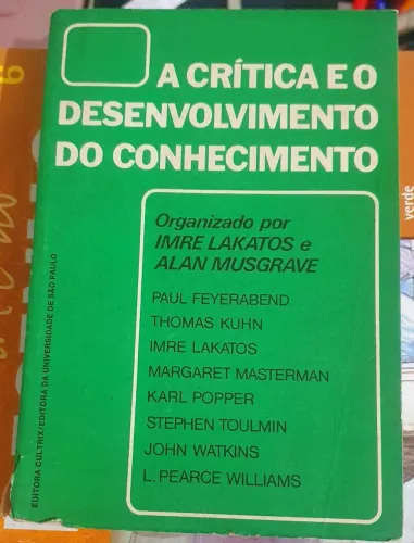 A Livro: Crítica e o Desenvolvimento do Conhecimento