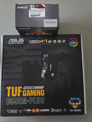 B550M ASUS TUF + RYZEN 5 5500X3D