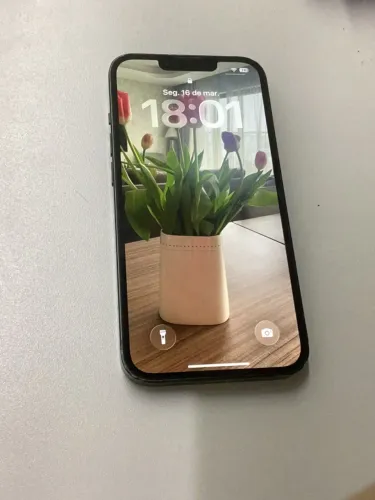 iPhone 13 (256GB) - verde (com caixa). 