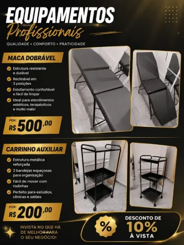MACA TRÊS POSIÇÕES - CARRINHO AUXILIAR