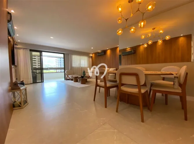 Amplo Apartamento de 2 quartos com sala ampliada no Elos do Ilha Pura - Planta de 3 qtos