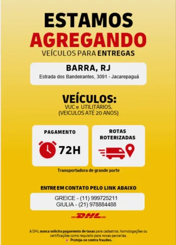 AGREGAMOS VUC/HR/BONGO - RECEBA EM 3 DIAS!JPA, BARRA, RECREIO, ZONA SUL.