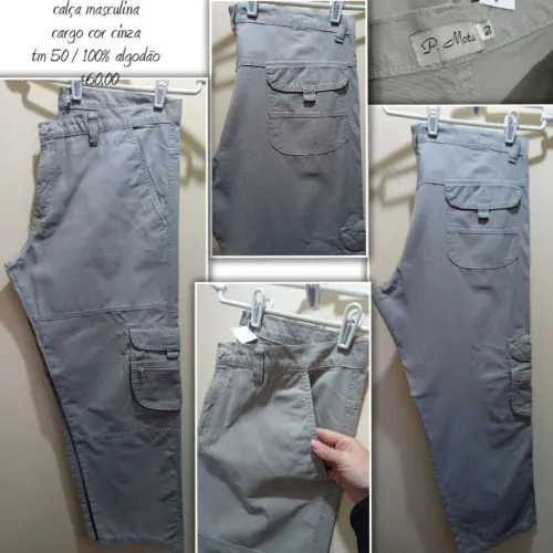 Calça masculina cargo