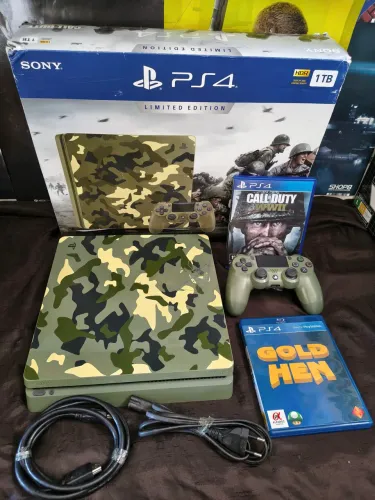 Playstation 4 slim 1TB edição Call of duty WWII (Desbloqueado 11.52)