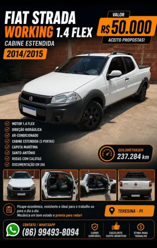 Fiat Strada Working 1.4 MPI Fire Flex 8V CD 2015