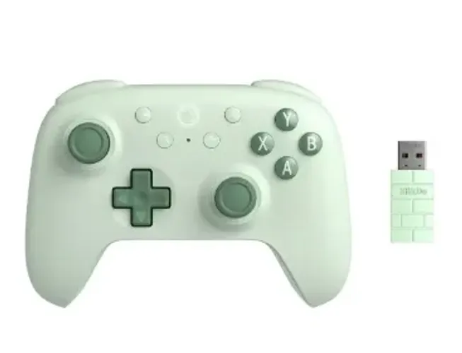 Controle Sem Fio 8BitDo Ultimate 2C Bluetooth Verde para Android e Windows