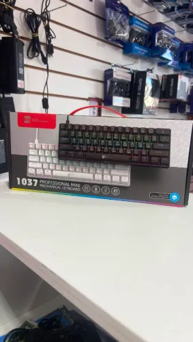 Teclado mecanico K8 1037 com led rgb com modos 