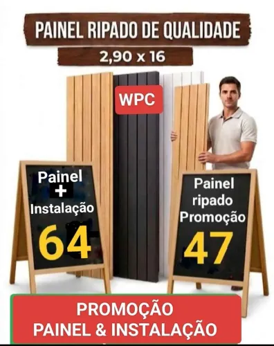 PAINEL RIPADO EM PROMOÇÃO +INSTALAÇÃO