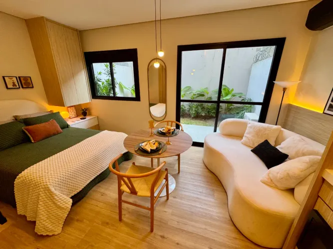 Apartamento garden para venda em Chácara Santo Antônio (Zona Sul) com 1 quarto, sendo 1 su