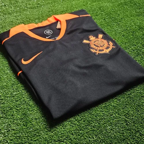 Camisa do Corinthians III Preto e Laranja 2025/26