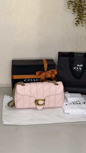 Bolsa Tabby Shoulder 26 Quilting Coach - Rosa