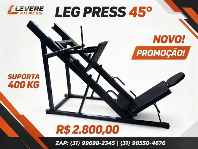 LeG Press 45º suporta 400 kg Novo ! Promoção !