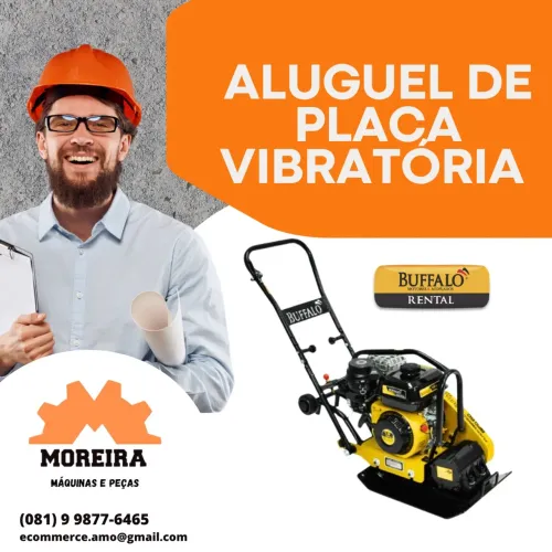 Aluguel de placa vibratória