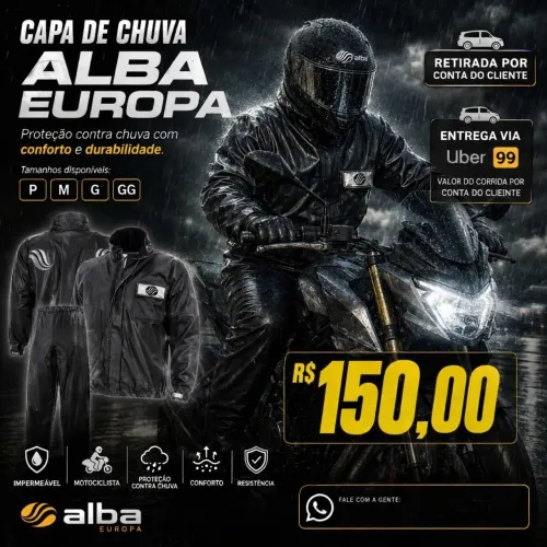 CAPA DE CHUVA ALBA