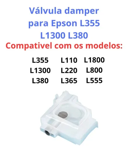 Cartucho Damper P/ Epson L120 L355 L365 L375 L380 L395 L396 L1300 Colorido