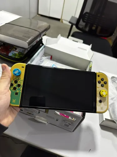 Nintendo switch oled zelda edition desbroqueado 256gb