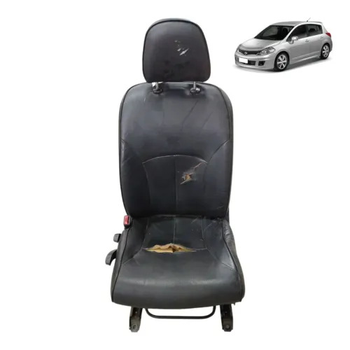 Banco Motorista Dianteiro Esquerdo Nissan Tiida 2008 2009 10 Preto