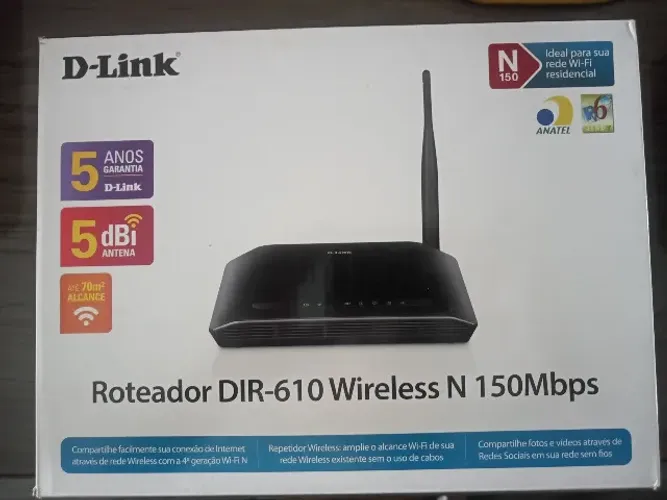 Roteador/Repetidor DIR-610 Wireless N 150Mbps