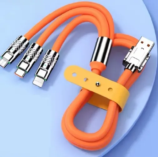 Cabo triplo para carregar celular 