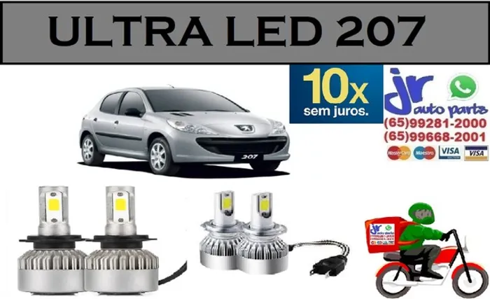 Lampada Ultra LED (Alta) Peugeot 307  6000K 8000 Lumens  12V 24V