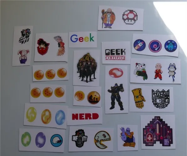 Adesivos Cultura Pop Nerd (38 Adesivos)