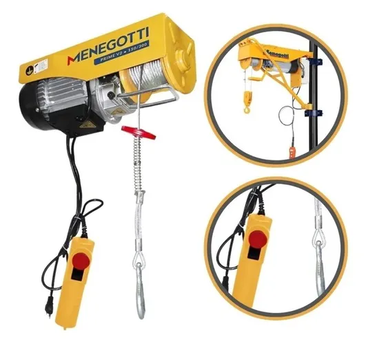 Guincho elétrico talha 300/600 kg 