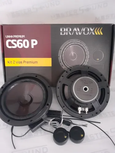 Kit 2 vias. Bravox Premium. CS60 P. 60 RMS . Garantia. Novo. Instalado. 