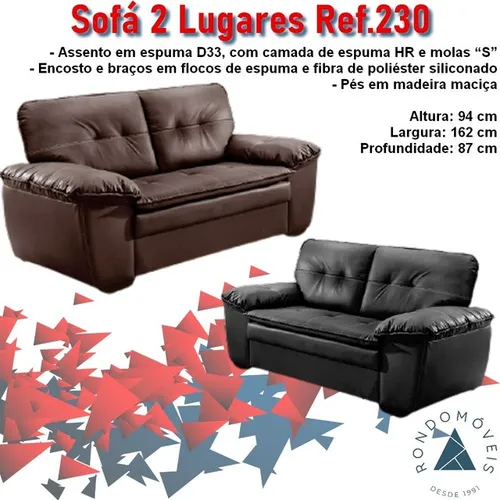 Sala escritório sofá 2 lugares