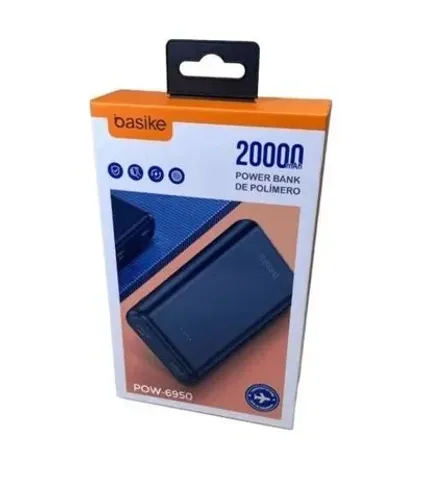 Carregador Portátil 20.000mah Basike Power Bank 2 USB